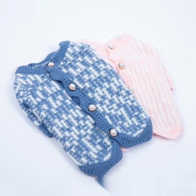 Cardigan Suéter de Perla para Mascotas Otoño e Invierno - Image 10
