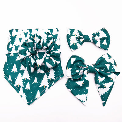 Pañuelo Estampado con Mariposas y Moño Triangular - Image 3