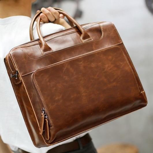 Bolso de Cuero Genuino para Hombre - Image 2