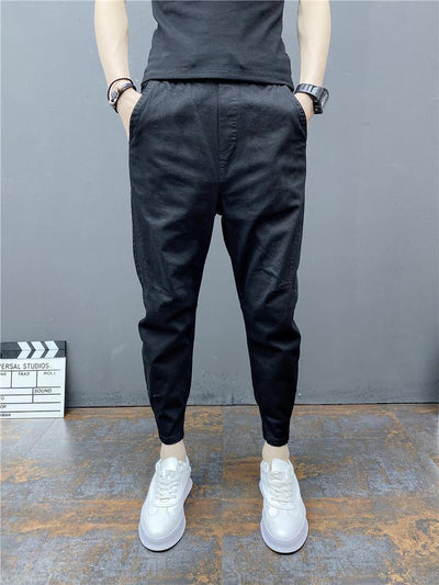 Pantalones Harem Tobilleros Ajustados de Cintura Elástica - Image 44