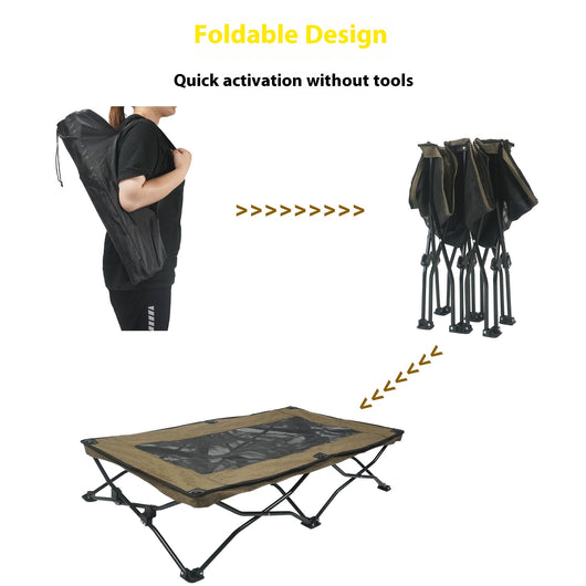 Cama Plegable para Perros de Doble Capa Grande - Image 11