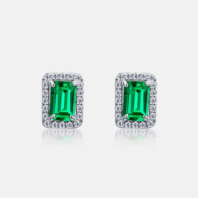 Aretes de Plata S925 con Esmeralda Retro para Cultivo Espiritual - Image 8