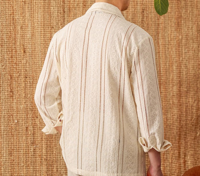 Camisa de Algodón Manga Larga - Estilo Versátil - Image 7