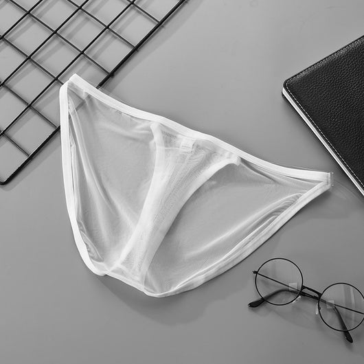 Slip Masculino de Malla Transparente Transpirable Cintura Baja - Image 3