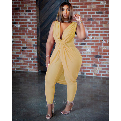 Jumpsuit Ejecutivo de Seda Láctea para Mujer - Talla Grande - Image 17