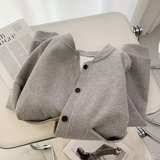 Chaqueta Suelta Casual con Botones para Mujer - Image 9