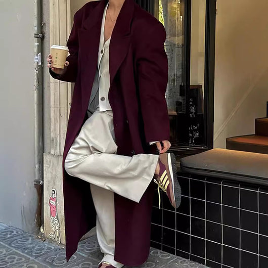 Blazer Solapa Larga Vino Tinto - Image 5
