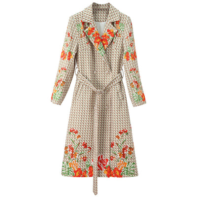 Chaqueta Cortavientos Estampada para Mujer - Corte Midi - Image 10