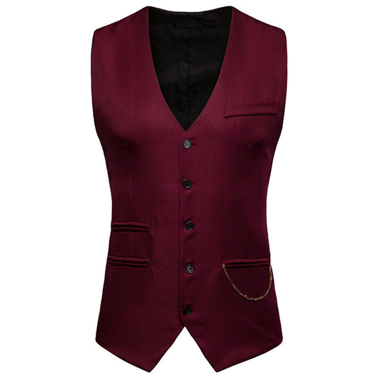 Chaleco y Chaqueta de Traje para Hombre con Accesorios de Lujo - Image 2