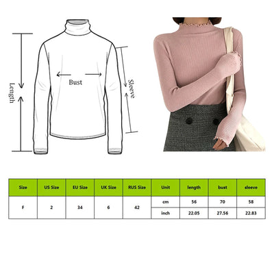 Suéter Cuello Semialto para Mujer - Básico Versátil - Image 6