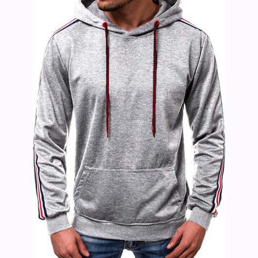 Sudadera Hoodie Hombre Diseño Moderno con Paneles Contrastantes - Image 3