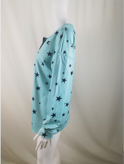Sudadera Estampado Estrellas Manga Larga para Mujer - Image 13