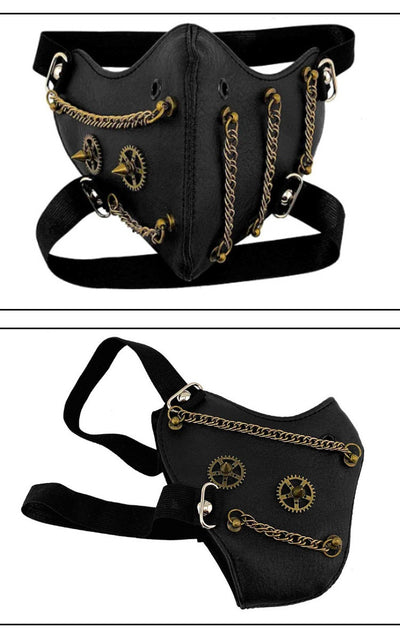 Máscara Steampunk Halloween con Cadena de Personalidad y Protección - Image 14