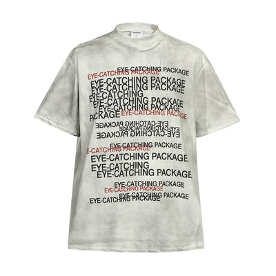 Playera Estampada con Letras Desgastadas para Hombre - Image 7