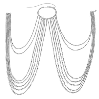 Cadena Corporal con Diamantes y Cierre en U con Borlas - Image 2