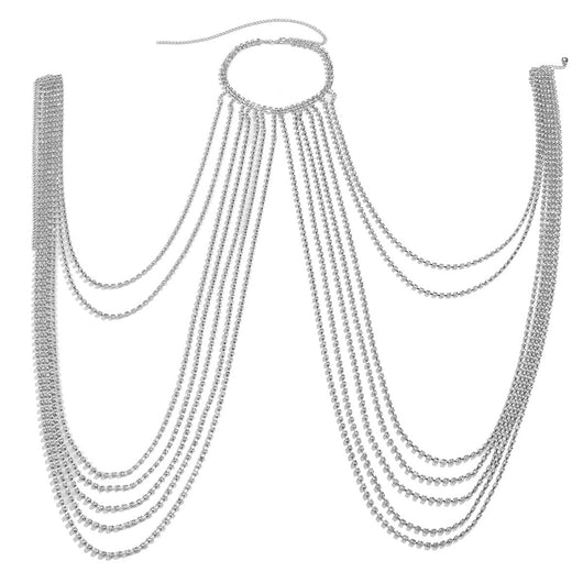 Cadena Corporal con Diamantes y Cierre en U con Borlas - Image 2