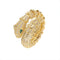 Brass Dorado Plated Micro Set Diamond Bracelet Ring Set Ring Dorado