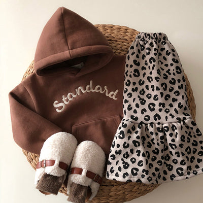 Sudadera con Capucha Infantil Estilo Coreano con Letras - Unisex Casual - Image 4