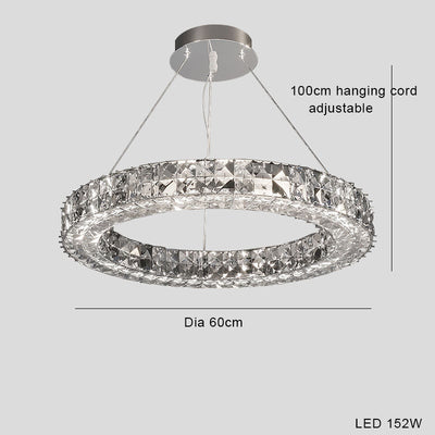 Lámpara de Araña LED Cristal Lujo Moderno Minimalista - Image 3