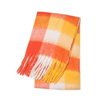 Bufanda Gruesa Cuadros Otoño Invierno - Diseño Multicolor Elegante - Image 16