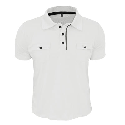 Polo Casual de Verano con Bolsillos y Botones para Hombre - Image 25
