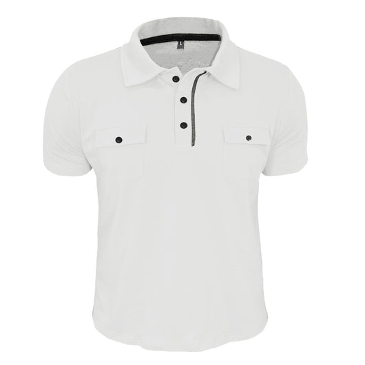 Polo Casual de Verano con Bolsillos y Botones para Hombre - Image 25