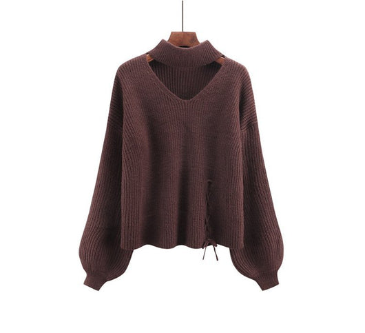 Suéter Suelto Roto Asimétrico para Mujer - Diseño Minimalista - Image 13