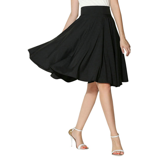 Falda Plisada Cintura Alta Slim en Colores Sólidos para Mujer - Image 11
