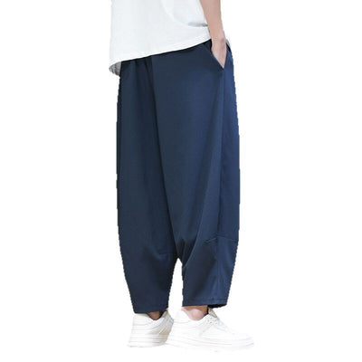 Pantalones Cortos de Verano Hombre - Seda de Hielo Ligeros Pierna Ancha - Image 5