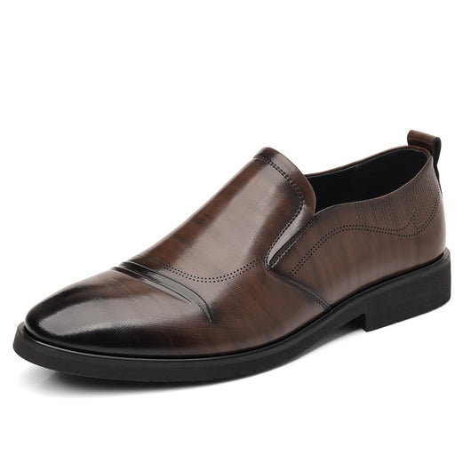 Zapatos Ejecutivos Slip-On de Cuero Vintage Talla Grande para Hombre - Image 7