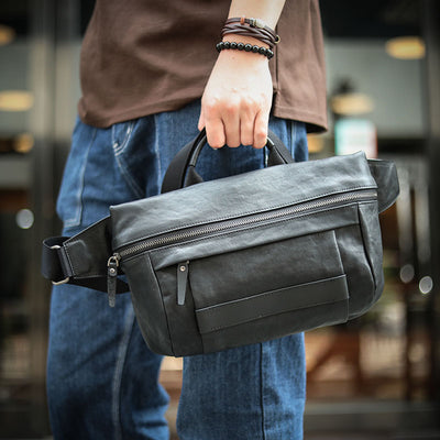 Bolso Bandolera de Cuero Premium para Hombre - Image 10