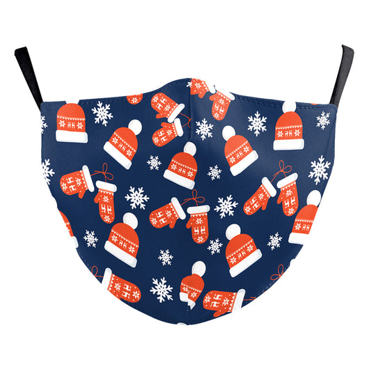 Red Christmas dustproof mask with Santa Claus holding a dollar sign and "Merry Christmas" text. - Image 15