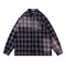 Camisa Suelta Casual Estampado Cuadros para Hombre