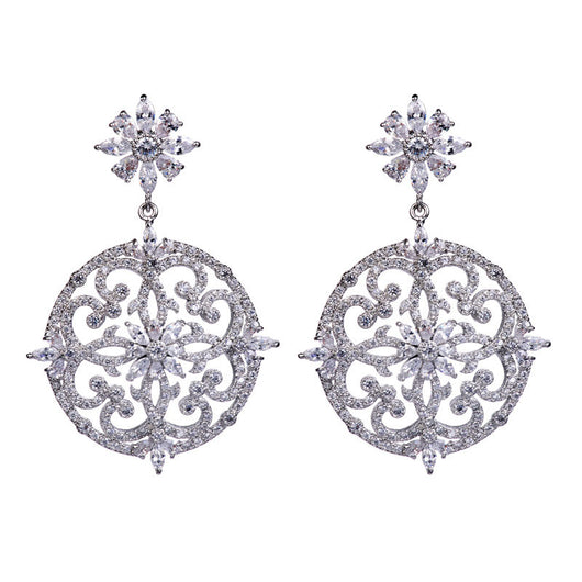 Aretes de Circonita Retro Exagerados - Diseño Vintage - Image 6