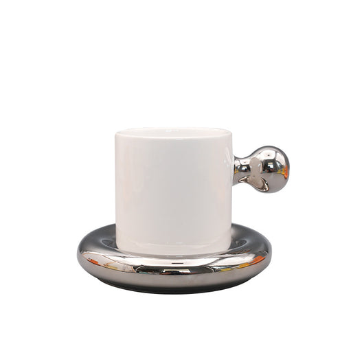Set de Tazas para Pareja Cerámica Yema de Huevo con Tapa - Image 2