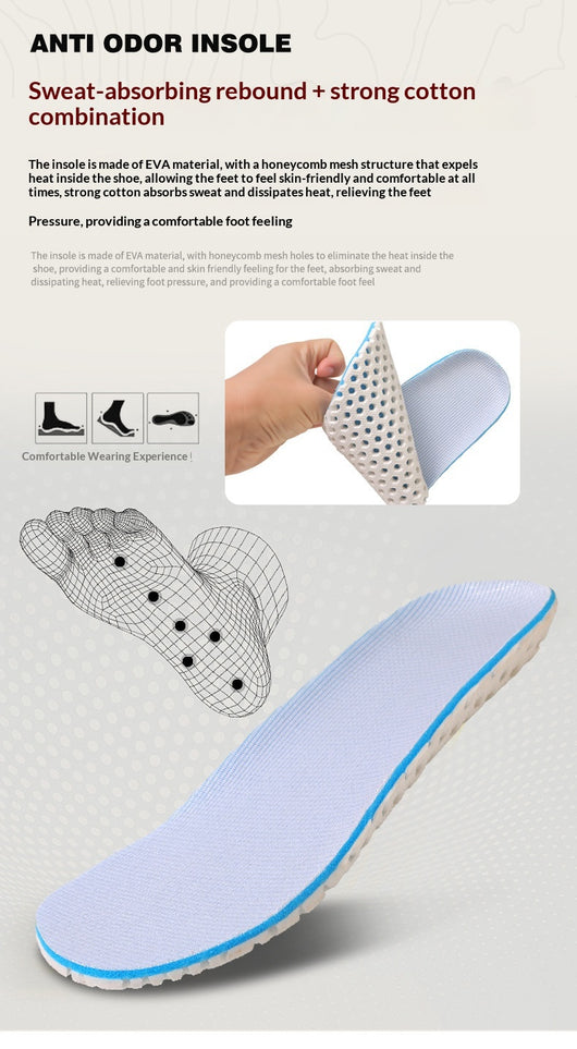 Zapatos de Senderismo Casuales para Hombre Talla Grande con Puntera Ancha y Suela Antideslizante - Image 15