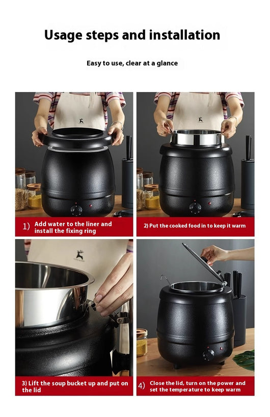 Olla Térmica Eléctrica para Sopas y Caldos con Aislamiento en Acero Inoxidable - Image 14