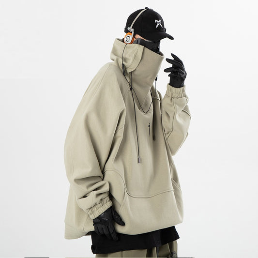 Suéter Cuello Alto Funcional Hip Hop para Hombre - Otoño e Invierno - Image 2