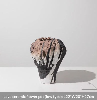 Jarrón de Arte Cerámica Estilo Wabi-sabi Clásico Chino Contemporáneo - Image 5