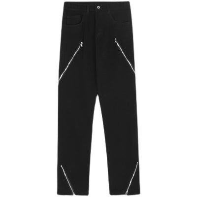Pantalones Rectos con Cierre y Abertura Lateral Diseño Niche - Image 3