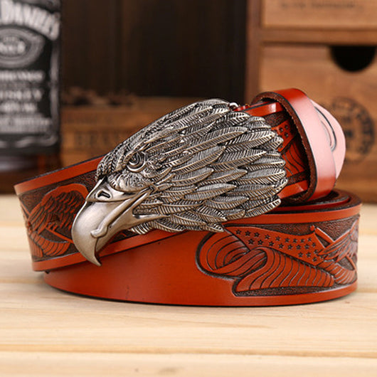 Cinturón de Cuero para Hombre con Diseño Águila - Image 11