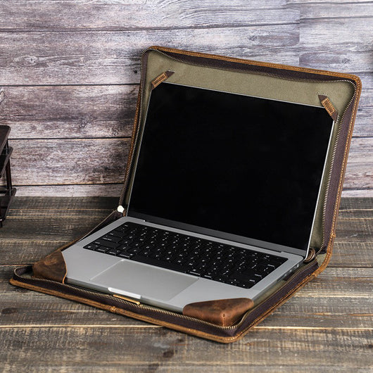 Maletín Ejecutivo de Cuero Genuino para Laptop 14.2 Pulgadas - Image 3