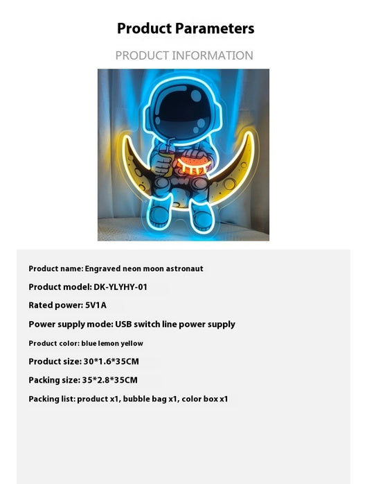 Lámpara de Pared Astronauta Neón LED - Image 8