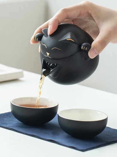 Set de Té Portátil con Tetera y 2 Tazas - Bolsa de Almacenamiento Incluida - Image 5