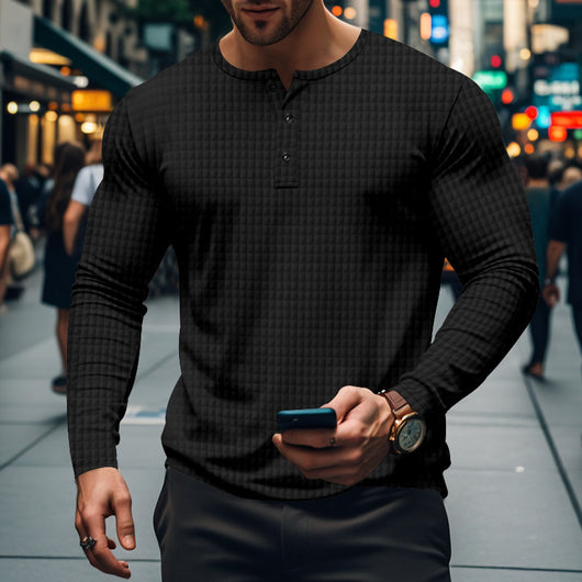 Chaqueta Casual Deportiva Jacquard Cuadros Pequeños para Hombre