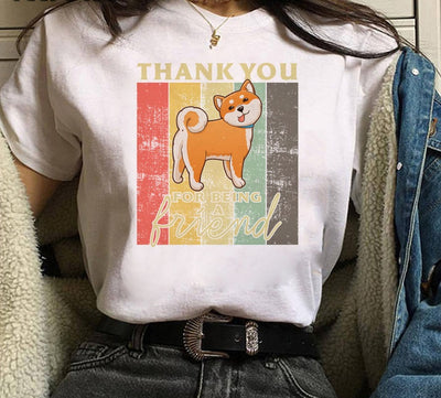 Playera de Pareja Estampado Shiba Inu para Hombre y Mujer - Image 11
