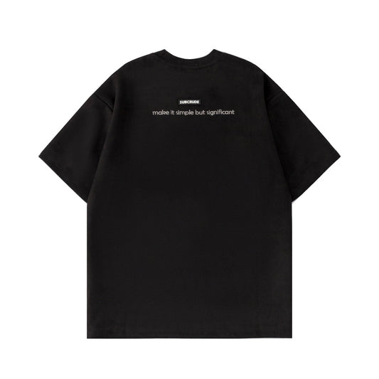 Playera Suelta de Cuello Redondo con Estampado Asterismo para Hombre - Image 2