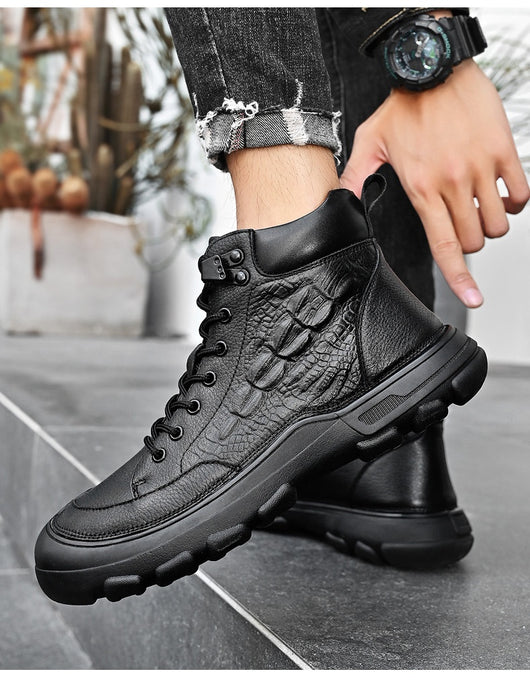 Botas Martin de Cuero Premium para Hombre con Cierre y Suela Antideslizante - Image 20
