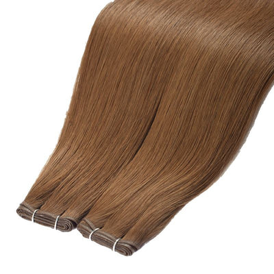 Extensión de Cabello Tejido a Mano Segunda Generación - Cabello Natural Blanco - Image 4