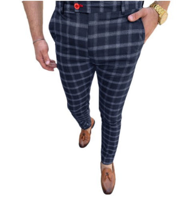Pantalones Casuales a Cuadros para Hombre - Estilo Profesional - Image 3